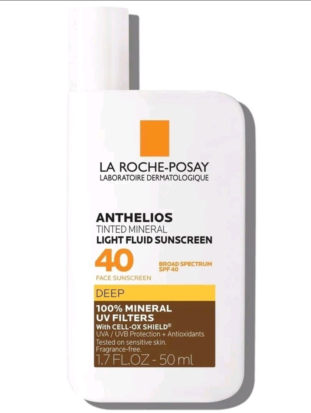 La Roche-Posay Anthelios Tinted Mineral Light Fluid Sunscreen SPF 40 - Deep